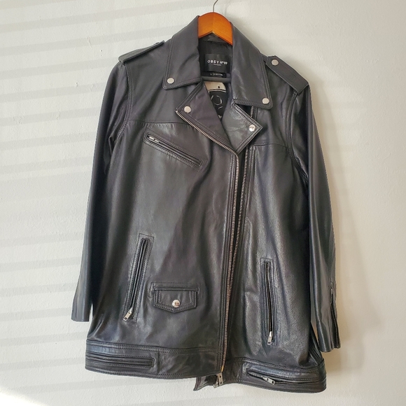 SOLD - Obey Diablo Leather Jacket - Picture 2 of 11